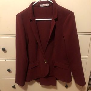 Burgundy Blazer